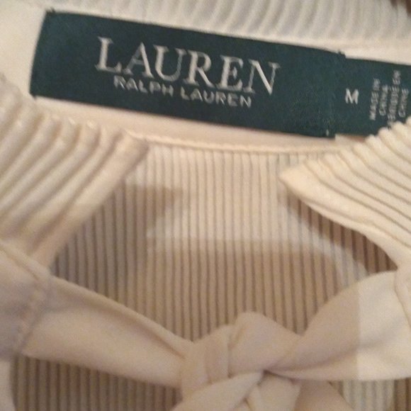 RAULEN RALPH LAURER VERY ELEGANT WHITE BLOUSE IN PERFECT CONSITIOS - Picture 2 of 2